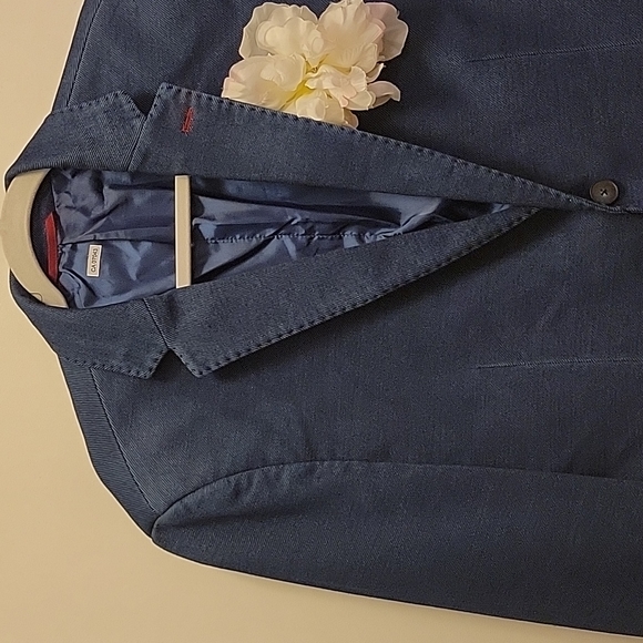 Like Denim Soul Of London Jacket Blue 42R Strech - Picture 3 of 15